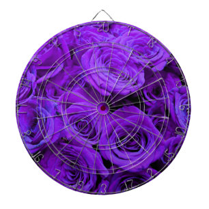 romantische violette paarse rozen ,  rozenroos bou dartbord