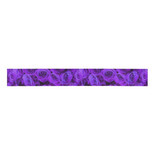 romantische violette paarse rozen , rozenroos bou grosgrain lint (Voorkant)