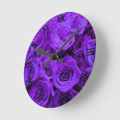 romantische violette paarse rozen ,  rozenroos bou ronde klok (Hoek)