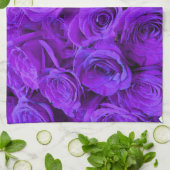 romantische violette paarse rozen ,  rozenroos bou theedoek (Gevouwen)