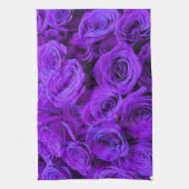 romantische violette paarse rozen ,  rozenroos bou theedoek (Verticaal)