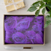 romantische violette paarse rozen ,  rozenroos bou tissuepapier (Geschenk)