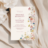 Romantische vlinder Bloemen Border Wedding Kaart