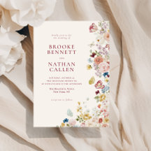 Romantische vlinder Bloemen Border Wedding