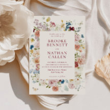 Romantische vlinder Bloemen Lijst bruiloft