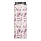 Romantische vlinder en hart pot ontwerp Leggings Thermosbeker (Achterkant)