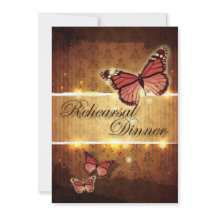 Romantische vlinder vallen bruiloft repetitie dine