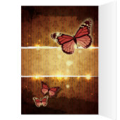 Romantische vlinder vallen trouwtafel nummer (Binnen (Links))