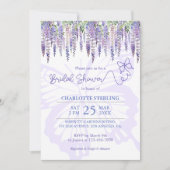 Romantische Vlinder & Wisteria Tuin Vrijgezellenfe Kaart (Voorkant)