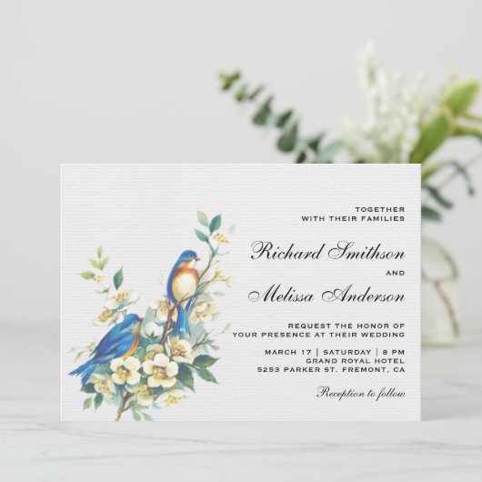  Romantische vogelpest Kaart (Staand voorkant)