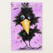 Romantische vogelplanner grappig planner (Voorkant)