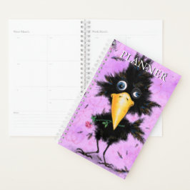 Romantische vogelplanner grappig planner