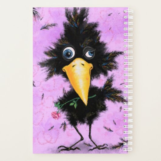 Romantische vogelplanner grappig planner (Achterkant)