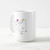 Romantische vogels koffiemok (Voorkant links)