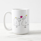 Romantische vogels koffiemok (Links)