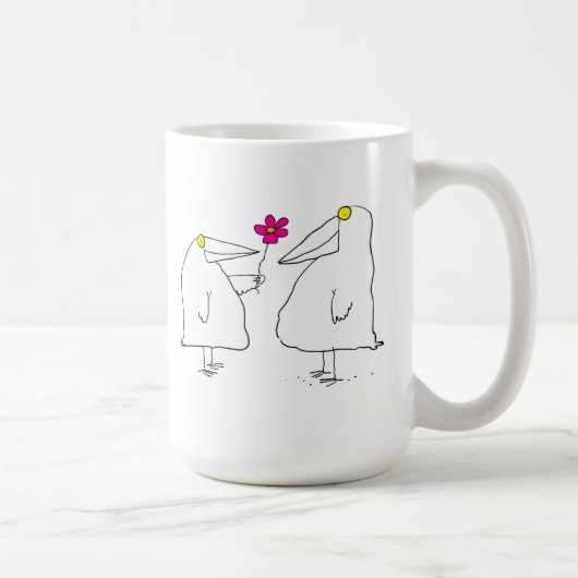 Romantische vogels koffiemok (Rechts)