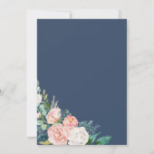 Romantische volken | Blauw 50e Jubileum voor wedde Kaart (Achterkant)