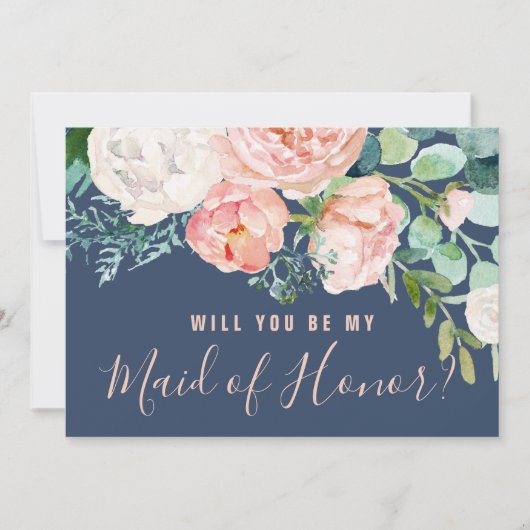 Romantische volken | Blauw gemaakt van het voorste Kaart (Voorkant)