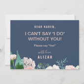 Romantische volken | Blauw gemaakt van het voorste Kaart (Achterkant)