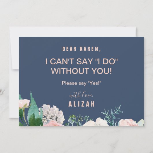 Romantische volken | Blauw gemaakt van het voorste Kaart (Achterkant)