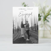 Romantische volledige foto en handgeschreven scrip kaart (Staand voorkant)