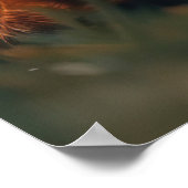 Romantische vos liefde illustratie poster (Hoek)