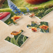 Romantische Vossen Cottagecore Boslandschap Legpuzzel (Zijkant)