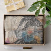 ROMANTISCHE  VROUW DECOUPAGE TISSUEPAPIER (Geschenk)