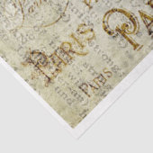 Romantische Vrouw in Parijs Ontvangstdocument Tissuepapier (Detail)