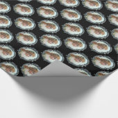 ROMANTISCHE VROUW MET DIAMONDSTROMEN  ENAMEL CADEAUPAPIER (Hoek)