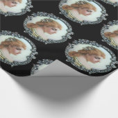 ROMANTISCHE VROUW MET DIAMONDSTROMEN ENAMEL CADEAUPAPIER (Hoek)