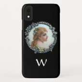 ROMANTISCHE VROUW MET DIAMONDSTROMEN  ENAMEL Case-Mate iPhone CASE (Achterkant)