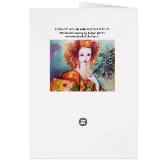 ROMANTISCHE VROUW MET EEN SPARKERPIEGEL VERDER (Achterkant)