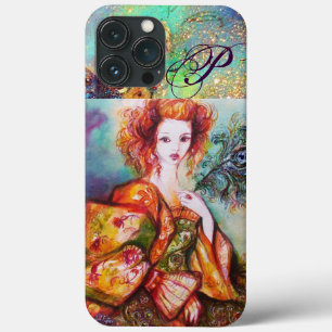 ROMANTISCHE VROUW MET EEN SPARKERPIEGEL VERDER iPhone 13 PRO MAX HOESJE