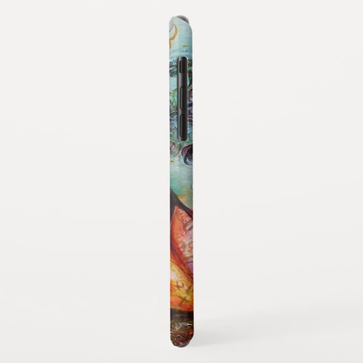 ROMANTISCHE VROUW MET EEN SPARKERPIEGEL VERDER Case-Mate iPhone CASE (Achterkant/links)