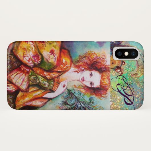 ROMANTISCHE VROUW MET EEN SPARKERPIEGEL VERDER Case-Mate iPhone CASE (Achterkant (horizontaal))