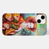 ROMANTISCHE VROUW MET EEN SPARKERPIEGEL VERDER Case-Mate iPhone CASE (Achterkant (horizontaal))