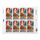 ROMANTISCHE VROUW MET EEN SPARKERPIEGEL VERDER ETIKET (Full Sheet)