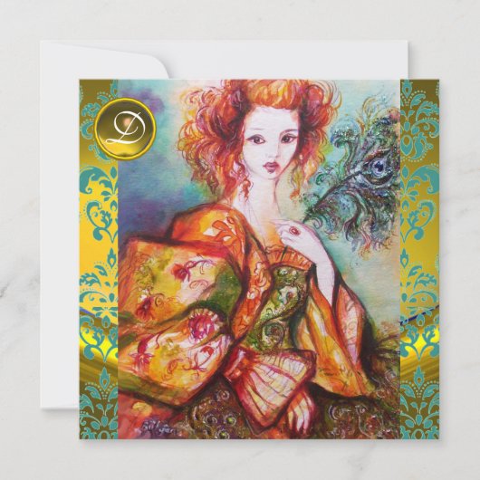 ROMANTISCHE VROUW MET EEN SPARKERPIEGEL VERDER KAART (Voorkant)
