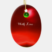 ROMANTISCHE VROUW MET EEN SPARKERPIEGEL VERDER KERAMISCH ORNAMENT (Achterkant)