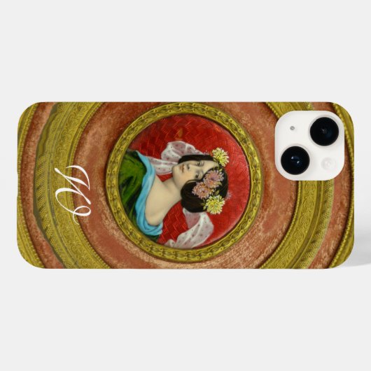 ROMANTISCHE VROUW MET STROMEN  ENAMEL Case-Mate iPhone CASE (Achterkant (horizontaal))