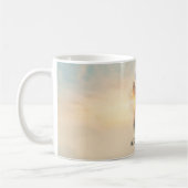 Romantische Vrouw Natuur Silhouette Custom Koffiemok (Links)