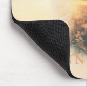 Romantische Vrouw Natuur Silhouette Custom Muismat (Hoek)