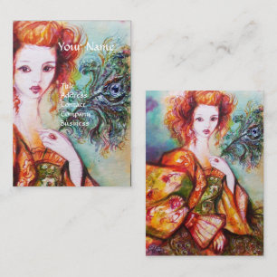 ROMANTISCHE VROUW, SPARKELPIEREN VRIJ Wit Visitekaartje