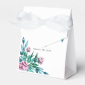 Romantische Vrouwelijke Bloemen 40e Verjaardag Bedankdoosjes (Voorkant Zijde)