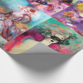 ROMANTISCHE VROUWEN EN MASKERADE FEITEN CADEAUPAPIER (Hoek)