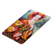 ROMANTISCHE VROUWEN MET PEACOCK VERDER MAGNEET (Linkerzijde)