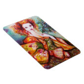 ROMANTISCHE VROUWEN MET PEACOCK VERDER MAGNEET (Rechterzijde)