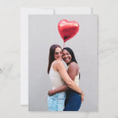 Romantische Vuurvlucht Bruiden Save The Date (Achterkant)