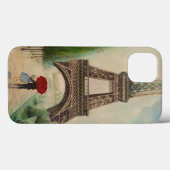 Romantische wandelaars in de Eiffeltoren Case-Mate iPhone Case (Achterkant (horizontaal))